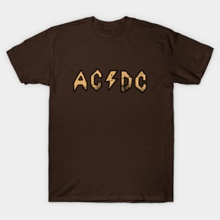 Butt-Head AC/DC Distressed - Brown T-Shirt